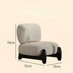 AAH Home - Lounge Chair - Off-White - Sherpa