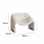 AAH Home - Lounge Chair - Cream - Velvet