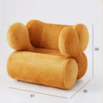 AAH Home - Lounge Chair - White - Velvet