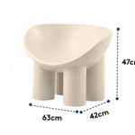 AAH Home - Lounge Chair - Cream - Velvet