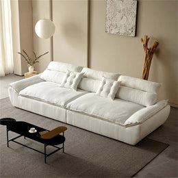 AAH Home Light Luxury Linen Cotton  Fabric Cloud Shaped Sofa set for Livingroom
