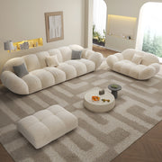 AAH Home Light Luxury Fabric Cloud Shaped Sofa set for Livingroom