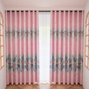 2 Panels 60% Blackout Colorful Flowers Floral Curtains for Living Room Thermal Insulated Bedroom Darkening Drapes for Basics Room Window