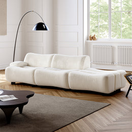 AAH Home Light Luxury Fabric Cloud Shaped Sofa set for Livingroom