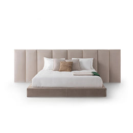 AAH Home Bed Frame Modern Velvet King Queen Size for bedroom Without Mattress