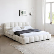 AAH Home Bed Frame Modern Velvet King Queen Size for bedroom Without Mattress AAH HOME