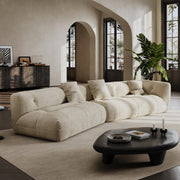 AAH Home Fleece Fabric Overstuffed Multifunction Sofa set for Livingroom Office