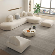 AAH Home Fleece Fabric Overstuffed Multifunction Sofa set for Livingroom Office