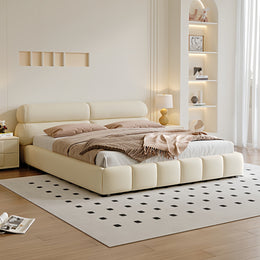 AAH Home Bed Frame Modern Velvet King Queen Size for bedroom Without Mattress