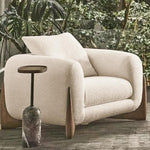 AAH Home - Living Room Sofa - Cream - Walnut