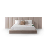AAH Home - Bed Frame - Beige - Velvet