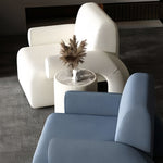 AAH Home - Lounge Chair - Off-White - Velvet