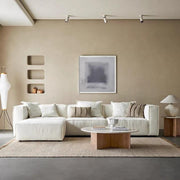 AAH Home Light Luxury Linen Fabric Tofu-block Shaped Sofa set for Livingroom