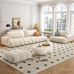 AAH Home Light Luxury Fabric Cloud Shaped Sofa set for Livingroom