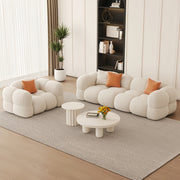 AAH Home Light Luxury Fabric Cloud Shaped Sofa set for Livingroom