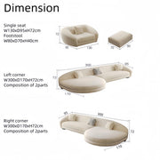 AAH Home Fleece Fabric Overstuffed Multifunction Sofa set for Livingroom Office