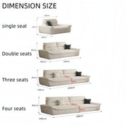 AAH Home Light Luxury Linen Cotton  Fabric Cloud Shaped Sofa set for Livingroom