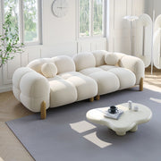 AAH Home  Light Luxury Fabric Cloud Shaped Sofa set for Livingroom