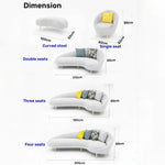 AAH Home Dutch Velvet Fabric Arc-shaped Sofa set for Livingroom Office AAH HOME