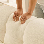 AAH Home Fleece Fabric Overstuffed Multifunction Cloud shaped Sofa Chair set for Livingroom Office AAH HOME