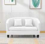 AAH Home - Living Room Sofa - White - Leather