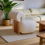 AAH Home - Lounge Chair - Cream - Sherpa