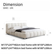 AAH Home Bedroom Furniture Bed Frame with Mattress Bedside table Dresser