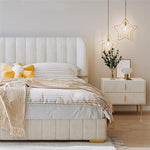 AAH Home - Bed Frame - Off-White - Solid Wood