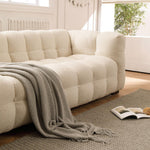 AAH Home Fleece Fabric Overstuffed Multifunction Cloud shaped Sofa Chair set for Livingroom Office AAH HOME