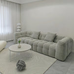 AAH Home Fleece Fabric Overstuffed Multifunction Cloud shaped Sofa Chair set for Livingroom Office AAH HOME