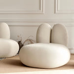 AAH Home - Lounge Chair - Off-White - Velvet
