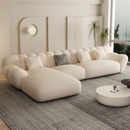AAH Home Fleece Fabric Overstuffed Multifunction Sofa set for Livingroom Office