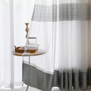 2 Panels Sheer Color Chiffon Tulle Light Window Textile Curtains Drapes for Bedroom Livingroom