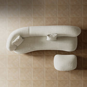 AAH Home Light Luxury Fabric Cloud Shaped Sofa set for Livingroom