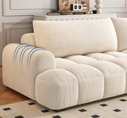 AAH Home Light Luxury Fabric Cloud Shaped Sofa set for Livingroom