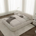 AAH Home - Bed Frame - Off-White - Solid Wood