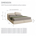 AAH Home - Bed Frame - Cream - Sherpa