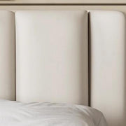 AAH Home Light Luxury Modern  Leather Wrap Bed Frame for Bedroom Without Mattress