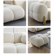 AAH Home  Light Luxury Fabric Cloud Shaped Sofa set for Livingroom