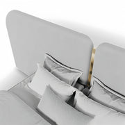 AAH Home Bed Frame Modern Velvet King Queen Size for bedroom Without Mattress