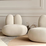 AAH Home - Lounge Chair - Off-White - Velvet