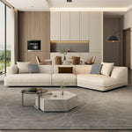 AAH Home - Sectional Sofa - Beige - Solid Wood