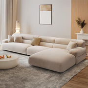 AAH Home Fleece Fabric Overstuffed Multifunction Sofa set for Livingroom Office