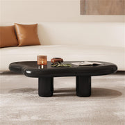 AAH Home Cream-style Coffee Table, Cute White Modern Tea Table, Irregular Indoor End Table for Living Room