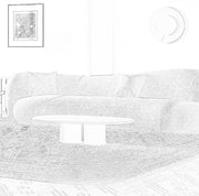 AAH Home Light Luxury Fabric Cloud Shaped Sofa set for Livingroom