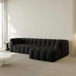 AAH Home Fleece Fabric Overstuffed Multifunction Cloud L-shaped Sofa Chair set for Livingroom Office AAH HOME