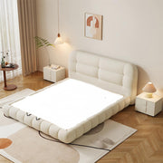 AAH Home Bed Frame Modern Velvet King Queen Size for bedroom Without Mattress