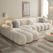 AAH Home Fleece Fabric Overstuffed Multifunction Sofa set for Livingroom Office