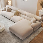 AAH Home - Sectional Sofa - Cream - Solid Wood