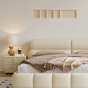 AAH Home Bed Frame Modern Velvet King Queen Size for bedroom Without Mattress